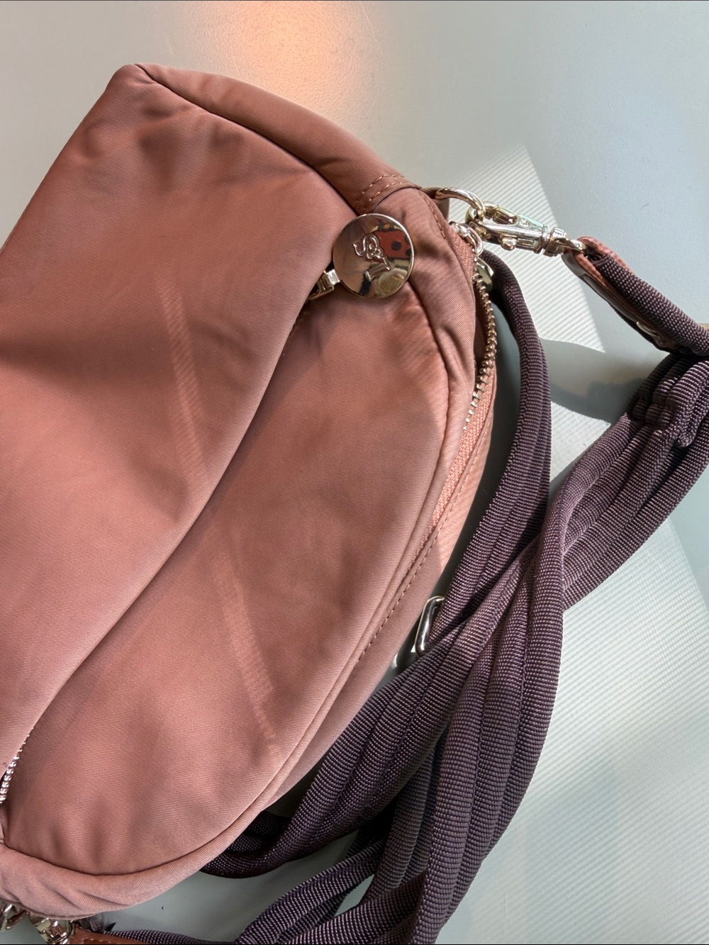 Women's Dusty Rose Crossbody Bag - Unbranded